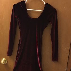 Velvet mini dress